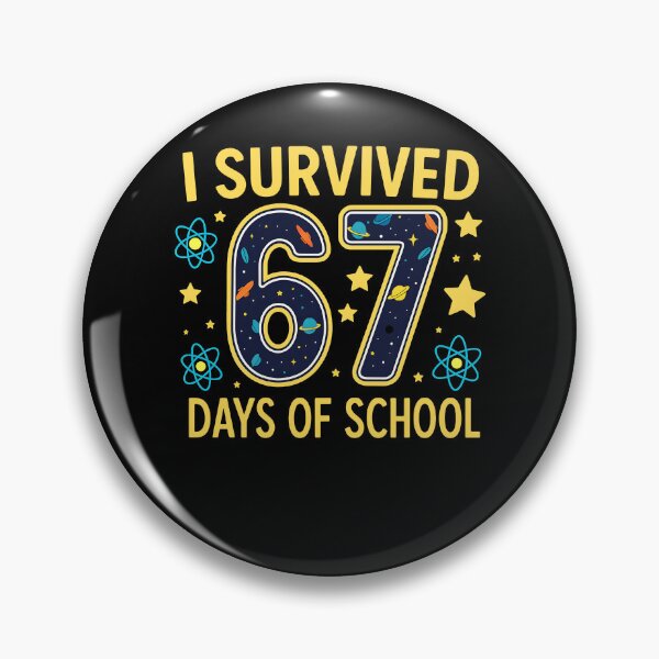 Item preview, I Survived 67 Days Of School Hanukkah 67 Festive Dreidel Gelt Design Six Seven 6 7 designed and sold by jakaun.
