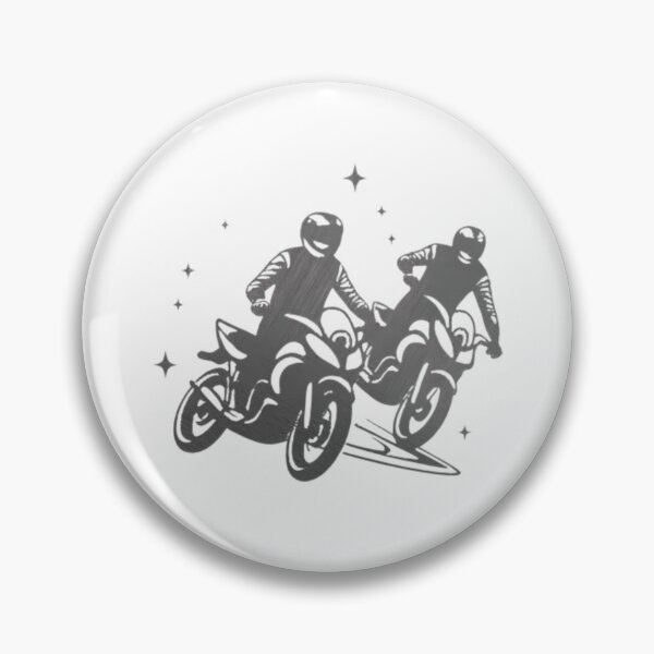 Item preview, Two motorbike riders turning in a race curve_11_Black paint designed and sold by Aariq.