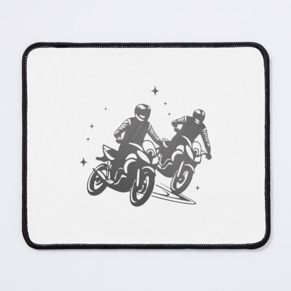 Item preview, Two motorbike riders turning in a race curve_11_Black paint designed and sold by Aariq.