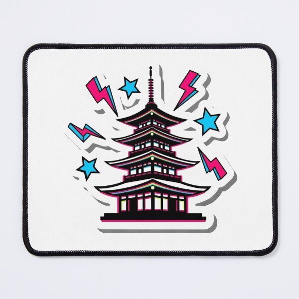 Item preview, Neon Vaporwave Zen Garden designed and sold by esterter.