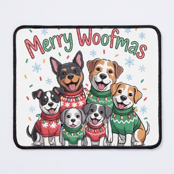 Item preview, christmas Dog merry woofman designed and sold by Uglyandcute.