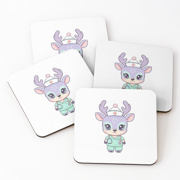 Item preview, Winter Reindeer Nurse designed and sold by GlyphSmith.