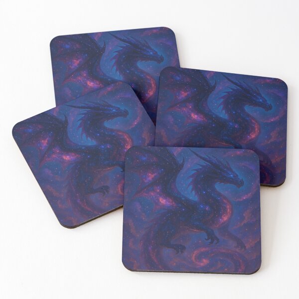 Item preview, Cosmic Galaxy Dragon in Nebula Skies – Celestial Fantasy Art designed and sold by leen12 Art Designs Prints.