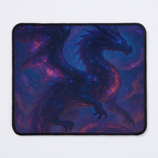 Item preview, Cosmic Galaxy Dragon in Nebula Skies – Celestial Fantasy Art designed and sold by leen12 Art Designs Prints.