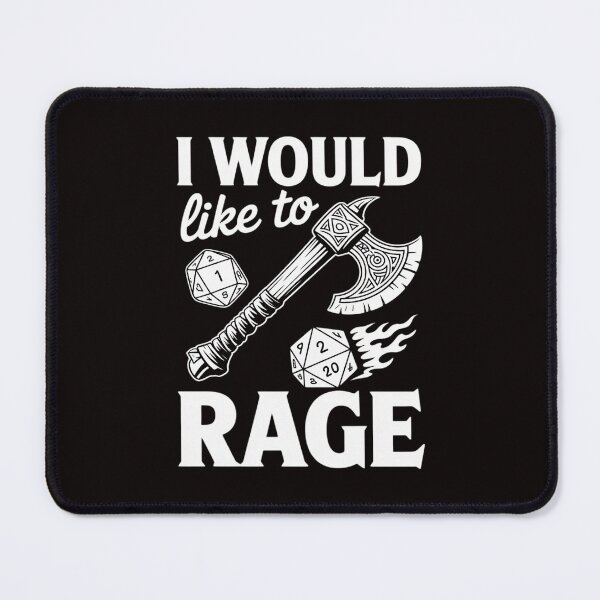 Item preview, I Would Like To Rage Tabletop B.arbarian Role Play designed and sold by LapFemile.