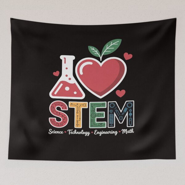 Item preview, I Love STEM Student Teacher 1st Day Of School Back To School Men Women Kids designed and sold by LapFemile.