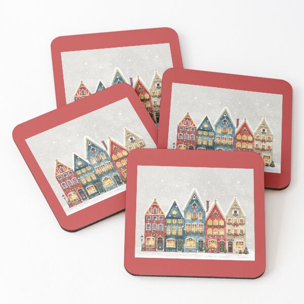 Item preview, Christmas houses in the snow designed and sold by Kiraguapa.