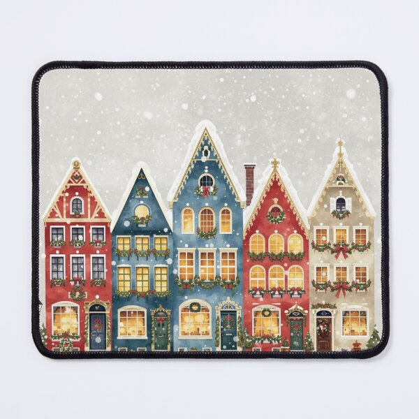 Item preview, Christmas houses in the snow designed and sold by Kiraguapa.