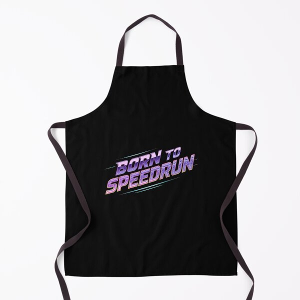 Item preview, Born to Speedrun – Retro Gamer Text Design designed and sold by PHRASEandSTYLE.