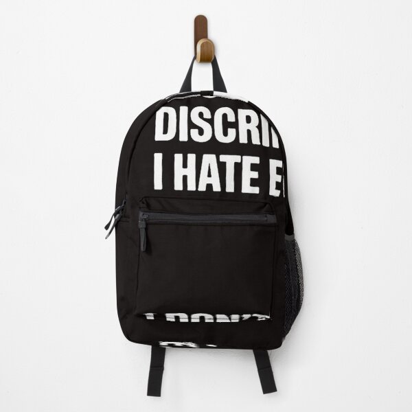 Item preview, I Don't Discriminate I Hate Everyone Anti-Social Gift designed and sold by LapFemile.
