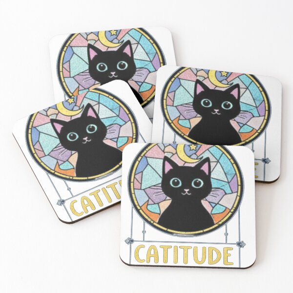 Item preview, catitude is everything designed and sold by CatLadystore.