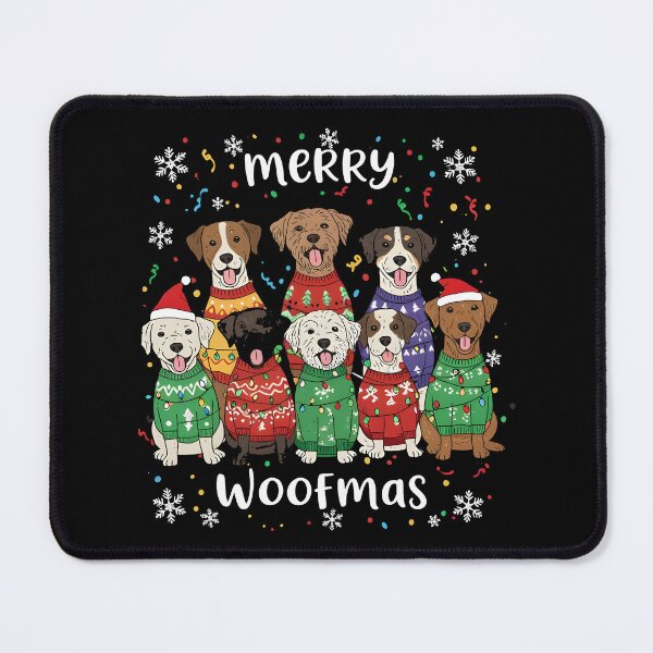 Item preview, Christmas Dog merry woofman designed and sold by Uglyandcute.