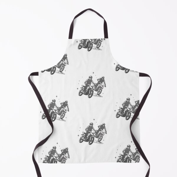 Item preview, Two motorbike riders turning in a race curve_11_Black paint_side view designed and sold by Aariq.