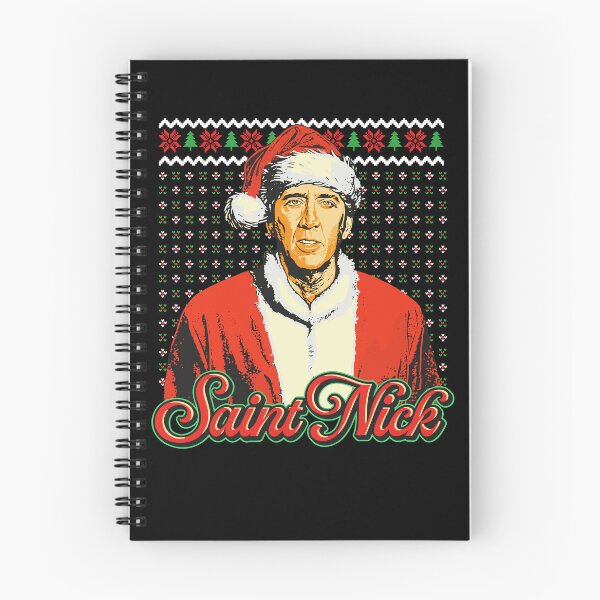 Item preview, Nicolas Cage Santa Claus Saint Nick Merry Christmas Ugly Sweater Style designed and sold by pansak.