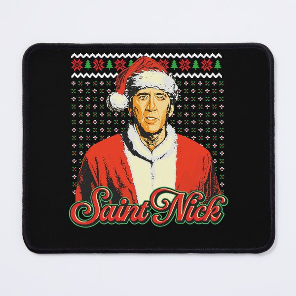 Item preview, Nicolas Cage Santa Claus Saint Nick Merry Christmas Ugly Sweater Style designed and sold by pansak.