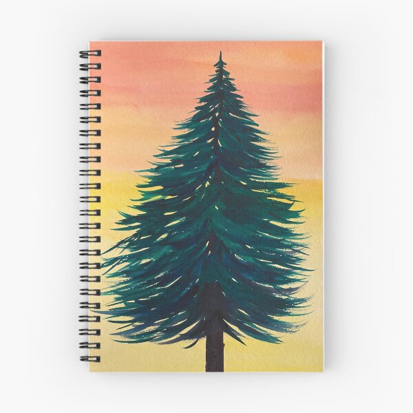 Item preview, Pine Tree at Sunset designed and sold by Lisa Neuman Watercolors.