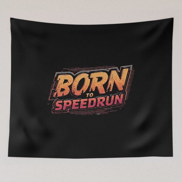 Item preview, Born to Speedrun – Vintage Distressed Gamer Design designed and sold by PHRASEandSTYLE.