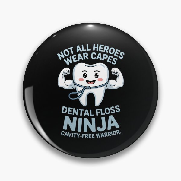 Item preview, Dental Floss Ninja Cavity Free Warrior designed and sold by ShelFisher.
