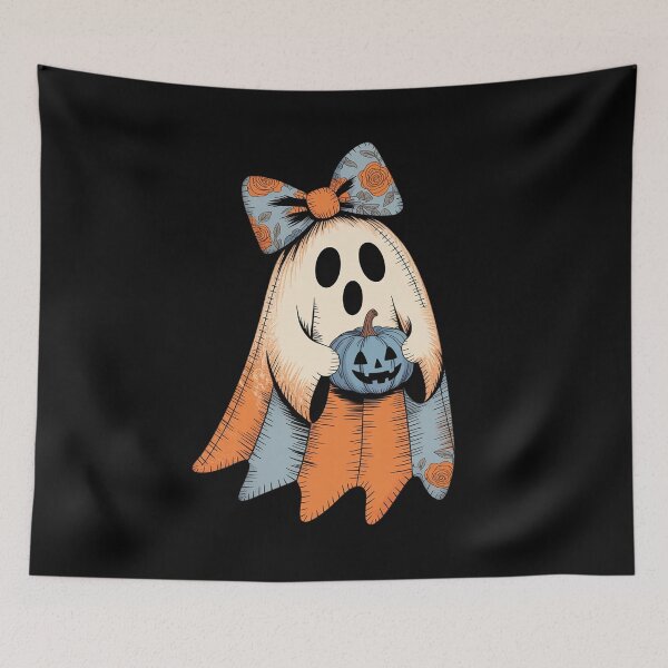 Item preview, Denim Ghost Patchwork Spooky Halloween designed and sold by ShelFisher.