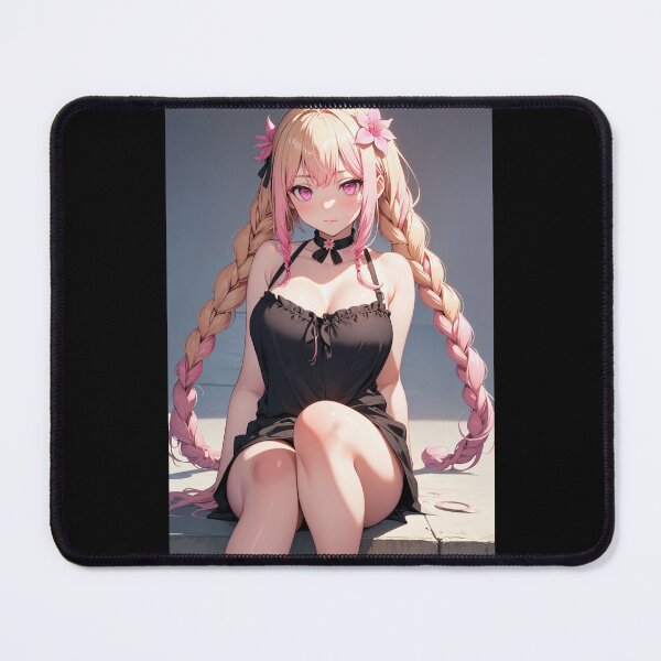 Item preview, Sweet Idol Anime Portrait: Natsumi Onitsuka in Black Ruffled Dress designed and sold by iloveanimechibi.