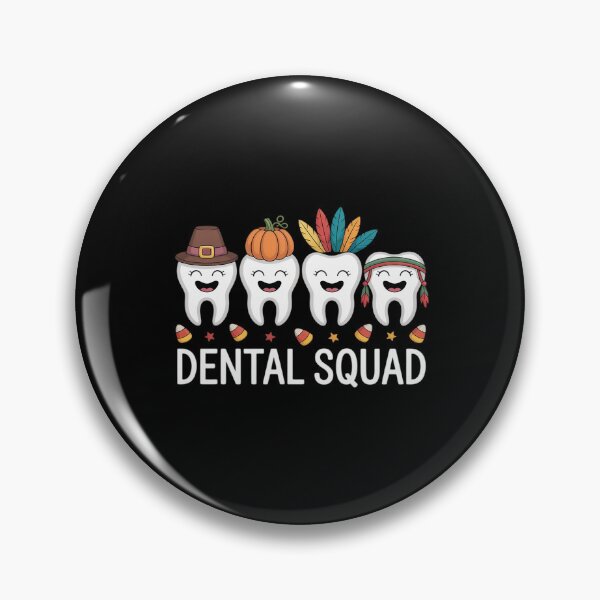 Item preview, Dental Squad Thanksgiving Teeth Funny Fall Hygiene Dentist designed and sold by ShelFisher.