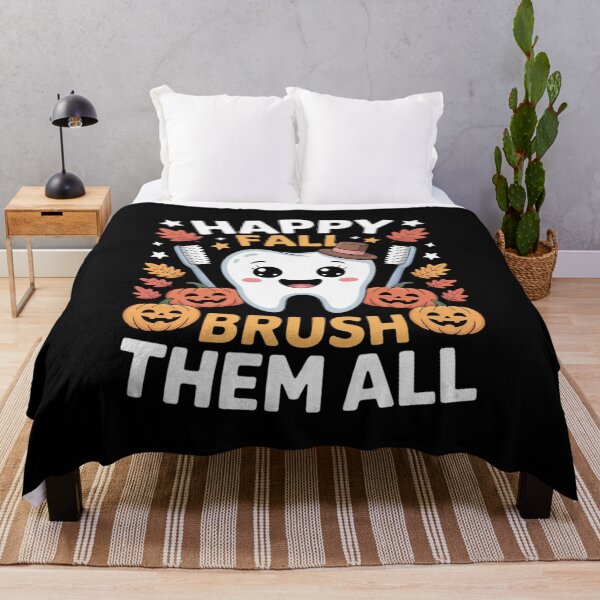 Item preview, Dentist Dental Hygienist Assistant Autumn Fall Happy Fall Brush Them All designed and sold by ShelFisher.
