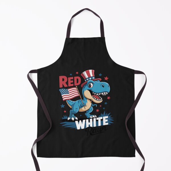Item preview, Red White And Rawr Funny Dino T-rex Dinosaurus 4th July USA designed and sold by TAYLOROUSDALE.