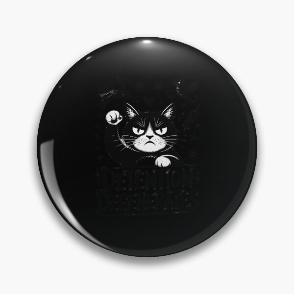 Item preview, Detention Degenerates Edgy Cat Sketch Grunge School Vibes designed and sold by ShelFisher.