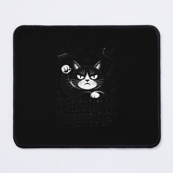 Item preview, Detention Degenerates Edgy Cat Sketch Grunge School Vibes designed and sold by ShelFisher.
