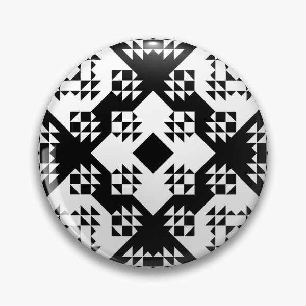 Item preview, Geometric Pattern 2 B&W designed and sold by ElleDubzArt.