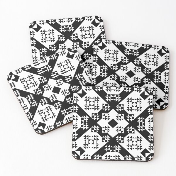 Item preview, Geometric Pattern 2 B&W designed and sold by ElleDubzArt.
