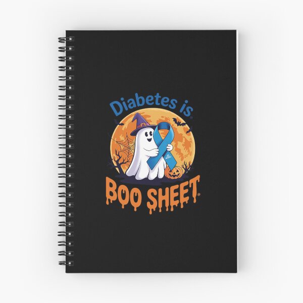 Item preview, Diabetes Is Boo Sheet Halloween Diabetes Awareness RIbbons designed and sold by ShelFisher.