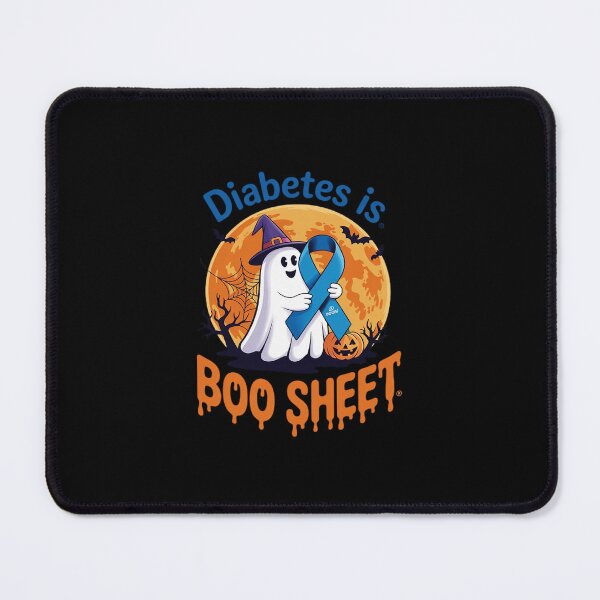 Item preview, Diabetes Is Boo Sheet Halloween Diabetes Awareness RIbbons designed and sold by ShelFisher.