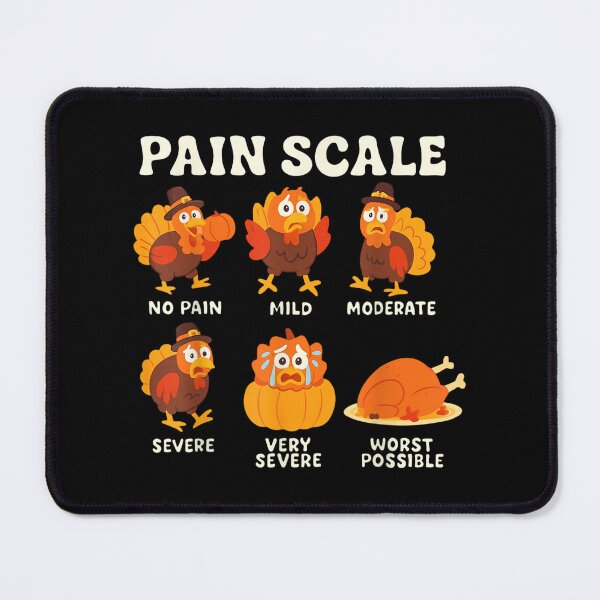 Item preview, Turkey Pain Scale - Nurse Trauma Thanksgiving designed and sold by Mehouter54.