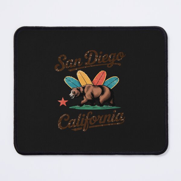 Item preview, San Diego California Beach Flag Bear Surf CA Vintage designed and sold by TAYLOROUSDALE.