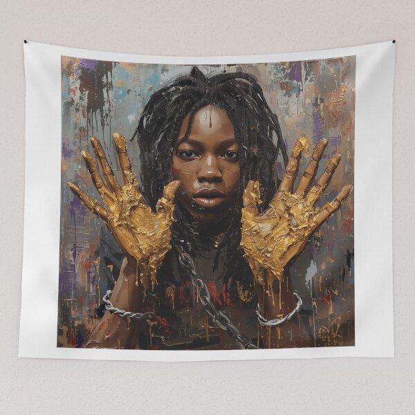 Item preview, Golden Liberation designed and sold by Unbroken-Canvas.