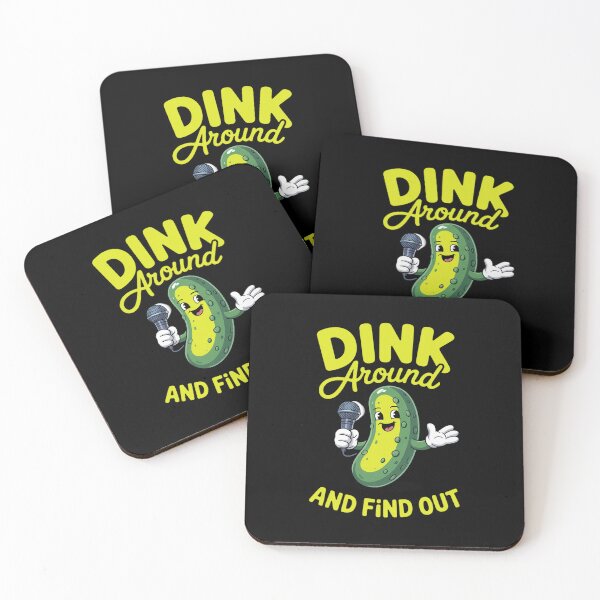 Item preview, Dink Around And Find Out Pickleball Black Unisex-Adults Small Modern Cartoon designed and sold by ShelFisher.