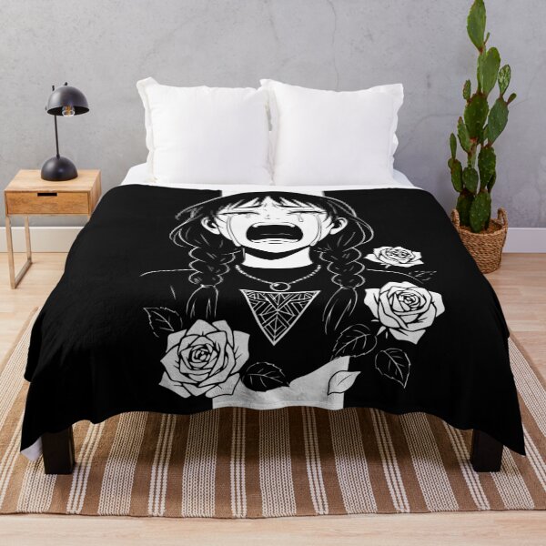 Aperçu de l'œuvre Fille qui pleure avec des roses créée et vendue par CamaleonDesigns.