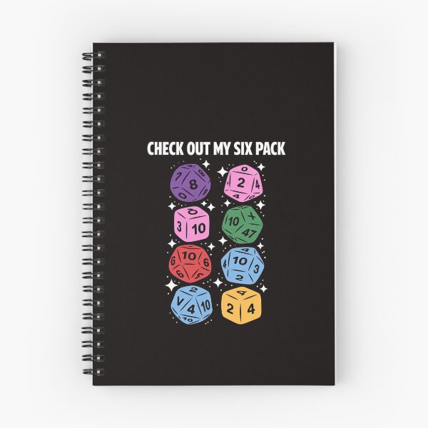 Item preview, Check Out My Six Pack Gaming Dice Joke Gamer Nerd Gift designed and sold by RatCurry.