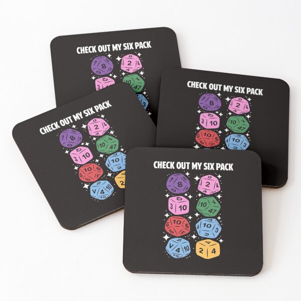 Item preview, Check Out My Six Pack Gaming Dice Joke Gamer Nerd Gift designed and sold by RatCurry.