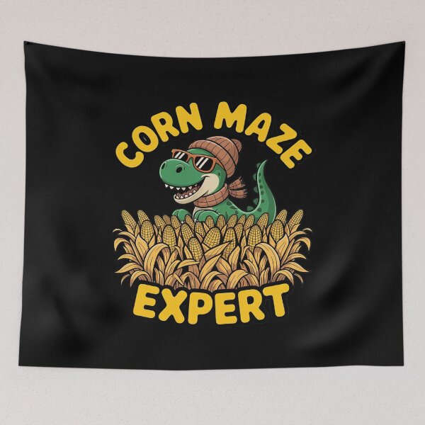 Item preview, Dinosaur Corn Maze Expert Fall Kids Halloween designed and sold by ShelFisher.