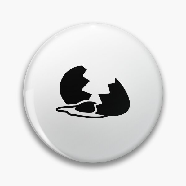 Item preview, Cracked Egg Design (Black and White) designed and sold by Bug The Artist.