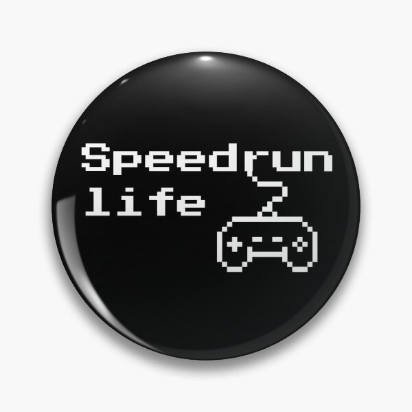 Item preview, Speedrun Life – Pixel Gamer Retro Text Design designed and sold by PHRASEandSTYLE.