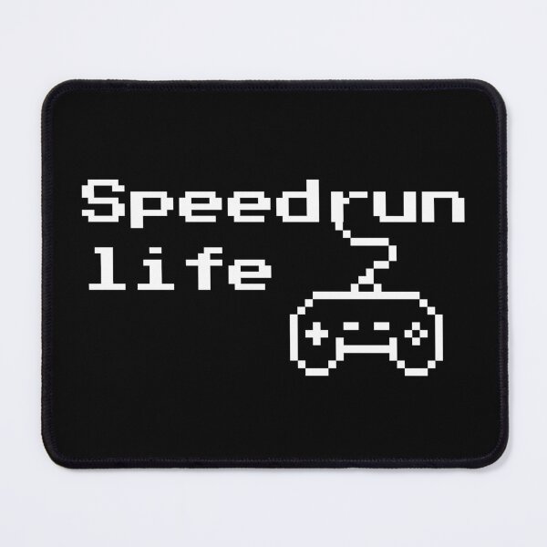 Item preview, Speedrun Life – Pixel Gamer Retro Text Design designed and sold by PHRASEandSTYLE.
