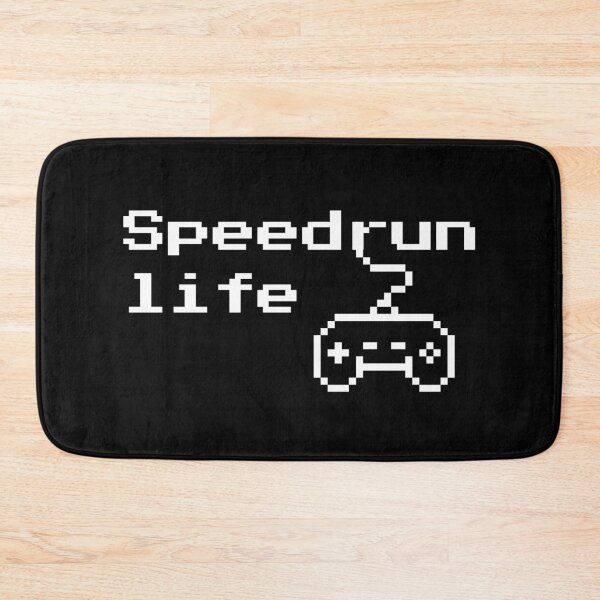 Item preview, Speedrun Life – Pixel Gamer Retro Text Design designed and sold by PHRASEandSTYLE.