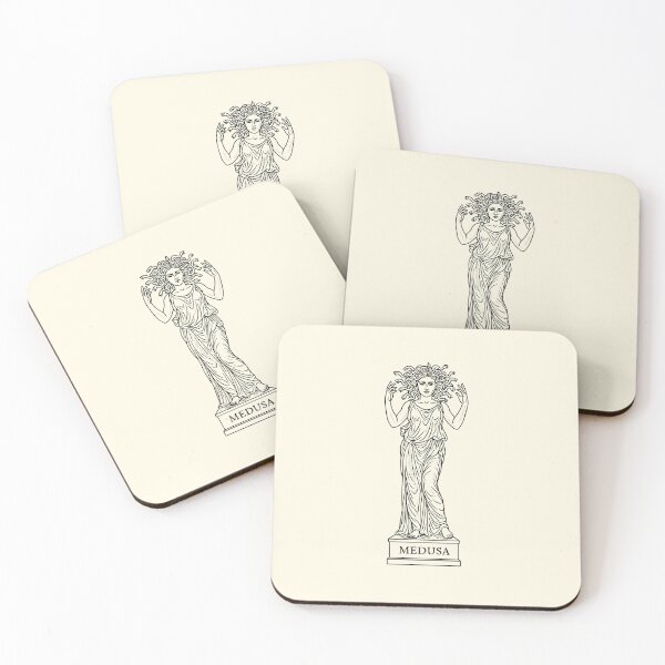 Item preview, Mythic Medusa Statue Line Art designed and sold by CamaleonDesigns.