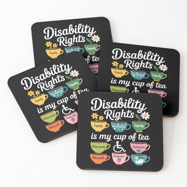Item preview, Disability Rights is My Cup of Tea Disability Awareness designed and sold by Sandrhaus.