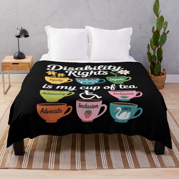 Item preview, Disability Rights is My Cup of Tea Disability Awareness designed and sold by Sandrhaus.