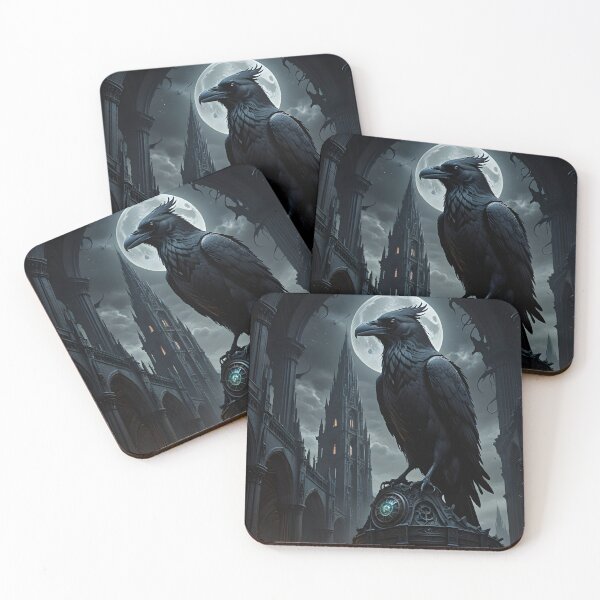 Item preview, Midnight Raven on Gothic Crown designed and sold by Wiss2Arts.
