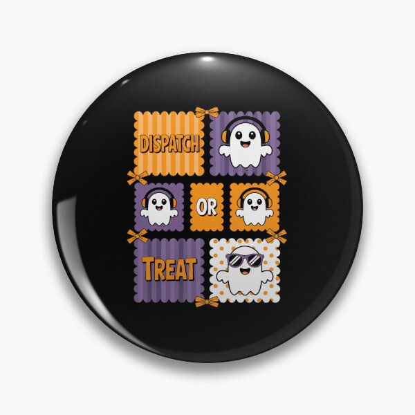 Item preview, Dispatch Or Treat 911 Dispatcher Ghost Halloween Bow Police designed and sold by Sandrhaus.